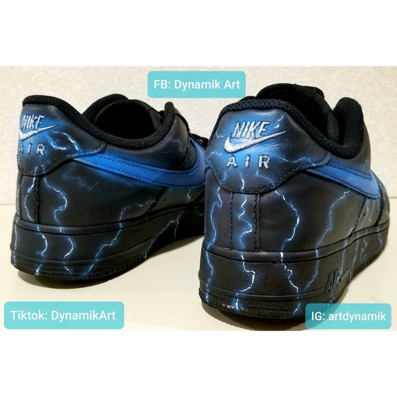 Custom Painted Nike Air Force 1 Low - Picture 3 of 6
